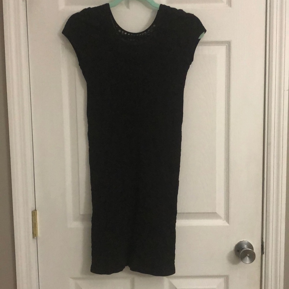 Black Detailed Bebe dress